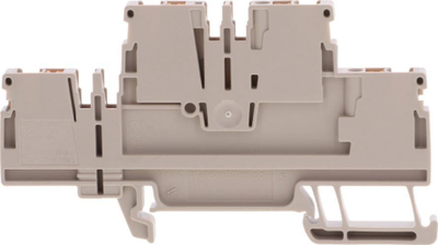 Klemë kaluese Weidmüller A2T 2.5, për shina DIN 35 mm, 2.5 mm², gri