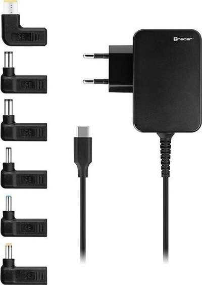 Adapter universal për laptop Tracer Prime, 65W, 7in1, i zi
