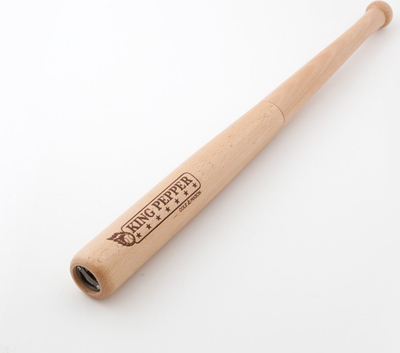 Mulli piperit Cole &amp; Mason King Pepper Baseball Bat, mekanizëm çeliku inox, dru natyral, ngjyrë druri