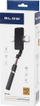Stabilizues dore gimbal për telefon, selfie stick 78cm, tripod i palosshëm, me drita LED