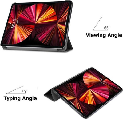 Mbulesë tablet iLike Galaxy Tab A9 8.7, Tri-Fold, Eco Leather, coral pink