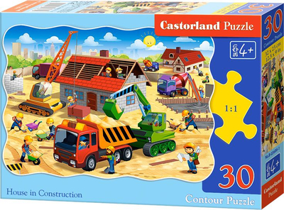 Puzzle Castorland “House in Construction”, 30 copa, shumëngjyrësh