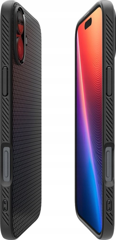 Mbulesë telefoni Spigen Liquid Air, për iPhone 6.1" 2024, matte, e zezë