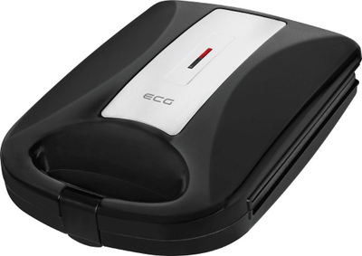 Toster sanduiçesh ECG S 4232 Family, sipërfaqe XXL, veshje jo ngjitëse, i zi