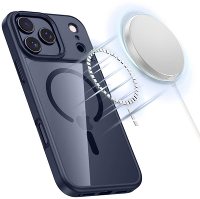 Mbrojtëse telefoni Tech-Protect Magmat MagSafe, për iPhone 17 Pro, transparente blu