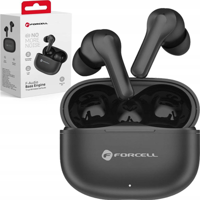 Kufje wireless Forcell F Audio Bass Engine, TWS, me ANC e ENC, të zeza