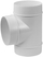 Pjesë lidhëse ventilimi Euro3plast T, 100mm, PVC, e bardhë