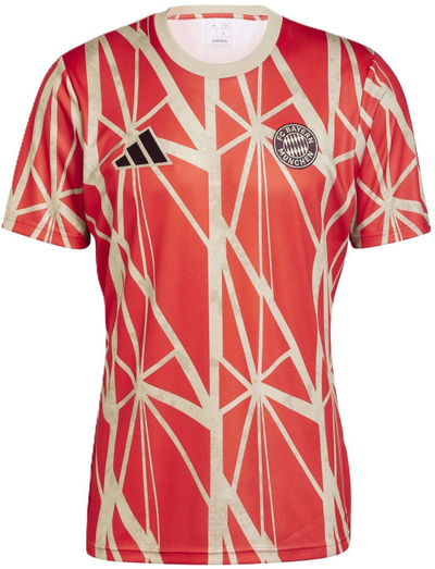 Bluzë sportive adidas FC Bayern Pre-Match JSY M JD8335, për meshkuj, e kuqe