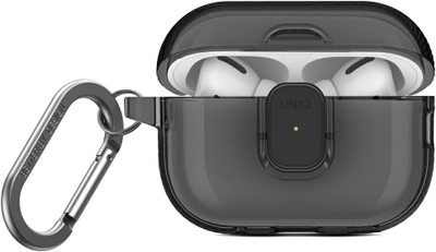 Kuti mbrojtëse Uniq Case Glase Pro për AirPods Pro 2, TPU, Smoke, gri
