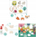 Сет креативни колажи Djeco Little Collages for Toddlers, 4 изработки, над 18 месеци, шарен