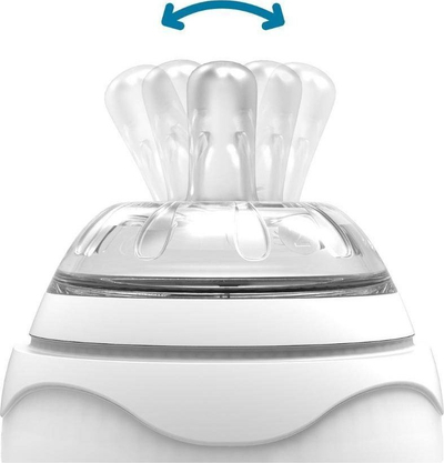 Cica silikoni Nuvita Silicone Teat Flow 2, madhësia 3+, rrjedhje mesatare, transparente