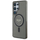 Kapotë telefoni Guess Glitter Circle Classic Logo MagSafe për Samsung S25 Ultra, TPU PC, transparente