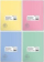 Set fletore Herlitz B5, 60 fletë, katrore, kapak PP pastel