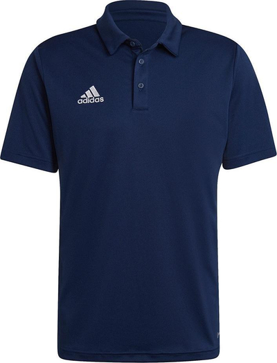 Bluzë polo Adidas Entrada 22 M H57487 për burra, me teknologji Aeroready, blu navy
