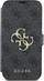 Futrollë “book” Guess GUBKP16S4GMGGR për iPhone 16 6.1", lëkurë ekologjike, logo metal, e zezë