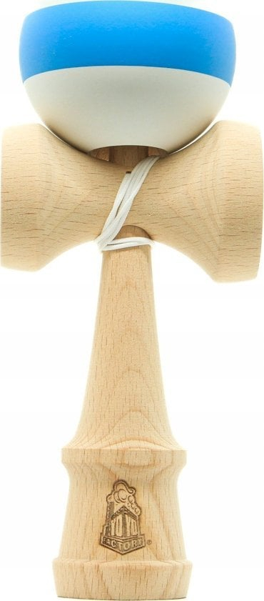 Lodër kendama YoYoFactory, dru, e bardhë me blu