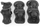 Set mbrojtëse për kyçe Spokey, M, 6 elemente, të zeza