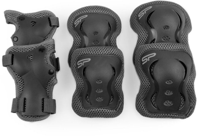 Set mbrojtëse për kyçe Spokey, M, 6 elemente, të zeza