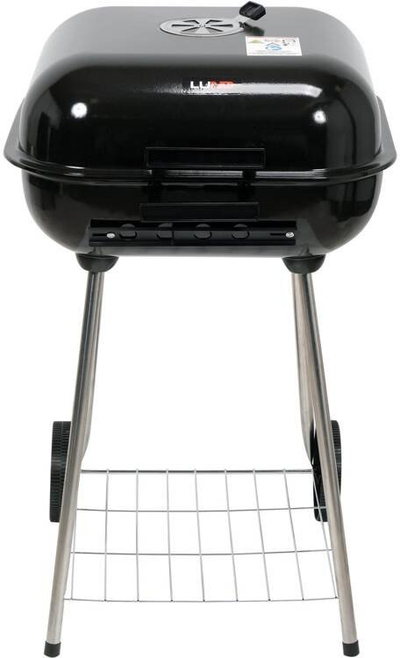 Grill me qymyr Garden Grill BBQ, 40x45 cm, me kapak edhe rrota