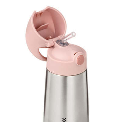 Shishe termike për fëmijë b.box, pipë silikoni, 350ml, rozë blush