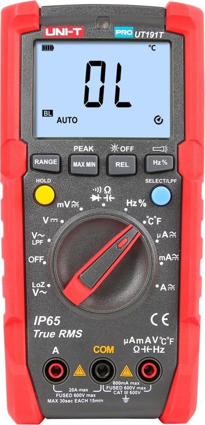 Multimetër digjital Uni-T PRO UT191T, matje AC DC, matje temperature deri 400°C