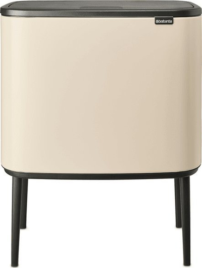 Канта за отпадоци Brabantia Bo Touch Top, 2 прегради, 3–6 галони, мека беж