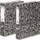 Досие со механизам VauPe 020/98, A4, 75mm, сивоцрн мермер