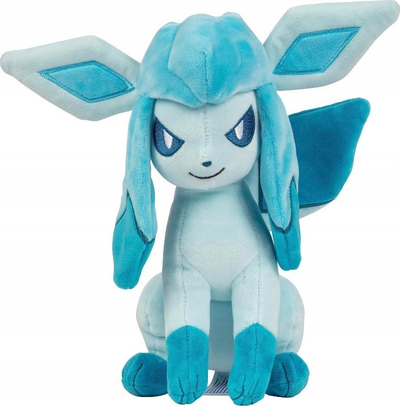 Lodër pellushi Pokémon Glaceon, 8\", origjinale, blu