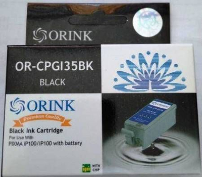 Kartushë boje Orink OR CPGI35BK, për Canon PGI 35, e zezë