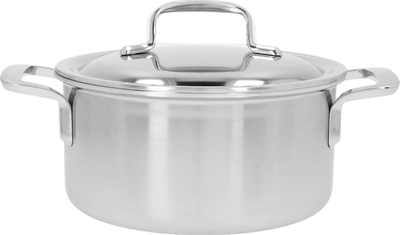 Tigan i ulët Demeyere 5-Plus, 2.2L, çelik inox, argjendtë