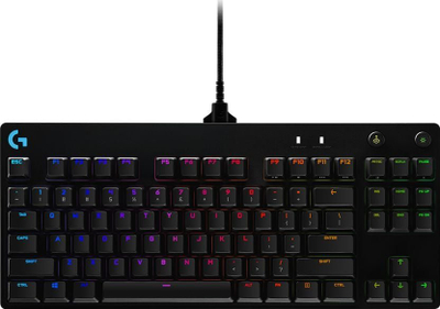 Tastierë gaming Logitech G Pro, mekanike GX Blue, RGB, e zezë