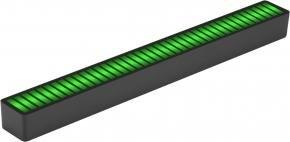 Dritë dekorative RGB Redleaf Equalizer 40LED, i bie muzikës, USB C, i zi