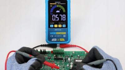 Multimetër xhepi Lange Łukaszuk PAN Pocketmeter 2, CAT III 600V, True RMS, blu