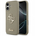 Mbulesë telefoni Guess 4G Silicone Script Big Metal Logo për Apple iPhone 17, kompatibile MagSafe, kafe