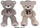 Lodër ariush Teddy Bear M3839, 75cm, pelush, ngjyra MIX