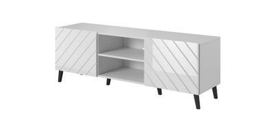 Kabinet TV Cama Meble Abeto, 150x42x52 cm, i bardhë