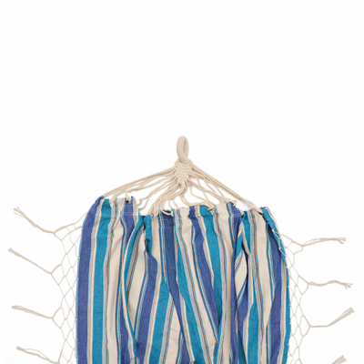 Varëse robash Heinner Blue and White Hammock, 200x150 cm, poly cotton, blu e bardhë