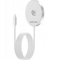 Karikues wireless magnetik Mobile Origin Qi2 PW29, 25W, USB C, i bardhë