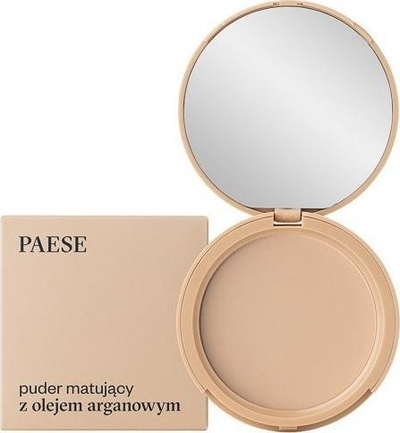 Pudër kompakte Paese Mattifying Powder me vaj argani 01, 8g, për lëkurë me yndyrë