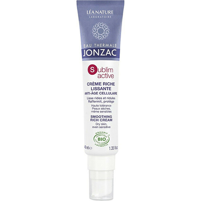 Krem për fytyrë dhe forcues kundër rrudhave Eau Thermale Jonzac Sublimative BIO (Smoothing Rich Cream), 40 ml
