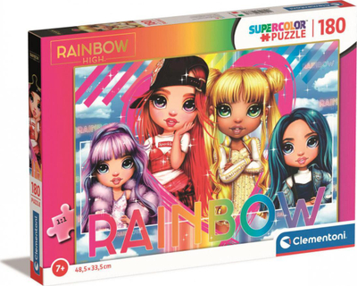 Puzzle Clementoni Rainbow High 29776, 180 copa, Supercolor, shumëngjyrësh