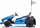 Gokart elektrik për kalamaj Speed 7 Drift King, 2x150W, bateri 24V, blu