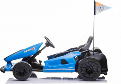 Gokart elektrik për kalamaj Speed 7 Drift King, 2x150W, bateri 24V, blu