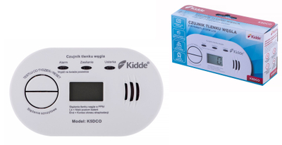 Detektor monoksidi karboni Kidde K5DCO, ekran LCD, jetë 10 vjet