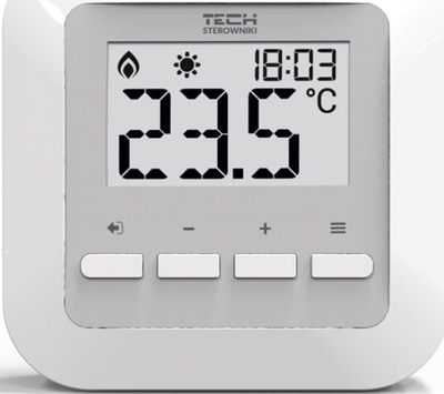 Termostat pa tela Tech ST-295 v3, për me majt temperaturën nën kontroll, me ekran me dritë, i bardhë