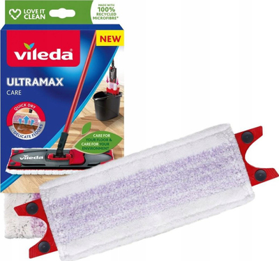Rezervë për mop Vileda Ultramax Care, mikrofibër, e bardhë