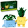 Set LEGO Botanicals Happy Plants 10349, 217 pjesë, dekor rafti, shumëngjyrësh