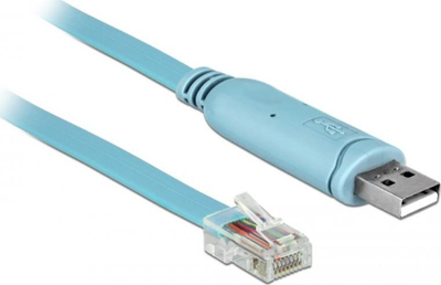 Adapter USB DeLOCK, USB 2.0 Type A në RS 232 RJ45