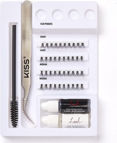 Set qerpikësh KISS Lash Couture Luxtension 3D, DIY, faux lash extensions