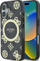 Mbrojtëse telefoni Guess IML 4G Peony MagSafe, për iPhone 16, e zezë